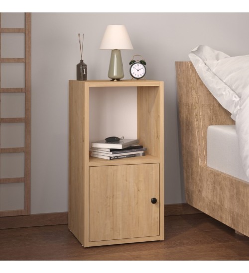 Κομοδίνο χρώμα sapphire oak 34x30x66,4εκ.