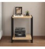Κομοδίνο χρώμα sapphire oak - μαύρο 39x30x48εκ.