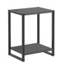 Κομοδίνο χρώμα Ανθρακί - Μαύρο 39x30x48εκ.