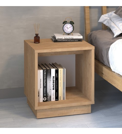 Κομοδίνο χρώμα sapphire oak 40x35,3x45εκ.