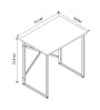 Γραφείο εργασίας χρώμα pine oak 75x52x73,8εκ.