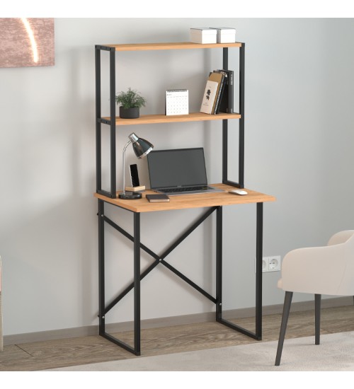 Γραφείο εργασίας χρώμα pine oak 73x52x146εκ.