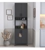 Έπιπλο κουζίνας χρώμα ανθρακί 61x40x202,1εκ.