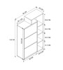 Παπουτσοθήκη χρώμα pine oak 90x32x143εκ.
