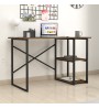 Γραφείο εργασίας χρώμα rustic καπνιστή καρυδιά 120x59,8x73,8εκ.
