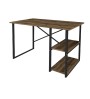 Γραφείο εργασίας χρώμα rustic καπνιστή καρυδιά 120x59,8x73,8εκ.