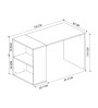 Γραφείο εργασίας χρώμα λευκό 120x60x74,4εκ.