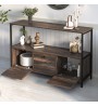 Μπουφές χρώμα rustic καρυδί 122x36x80,1εκ.