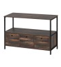 Μπουφές χρώμα rustic καρυδί 122x36x80,1εκ.