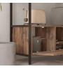Μπουφές χρώμα καπνιστή καρυδιά 122x36x80,1εκ.