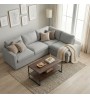 Τραπεζάκι σαλονιού χρώμα rustic καρυδί 90,2x50,3x50,4εκ.