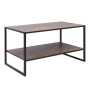 Τραπεζάκι σαλονιού χρώμα rustic καρυδί 90,2x50,3x50,4εκ.