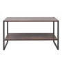 Τραπεζάκι σαλονιού χρώμα rustic καρυδί 90,2x50,3x50,4εκ.