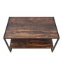 Τραπεζάκι σαλονιού χρώμα rustic καρυδί 90,2x50,3x50,4εκ.