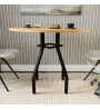 Τραπέζι χρώμα pine oak Ø80x75εκ.