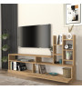 Σύνθεση τηλεόρασης χρώμα sepet oak 165x25x91,3εκ.