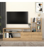 Σύνθεση τηλεόρασης χρώμα sepet oak 165x25x91,3εκ.