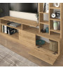 Σύνθεση τηλεόρασης χρώμα sepet oak 165x25x91,3εκ.