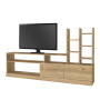 Σύνθεση τηλεόρασης χρώμα sepet oak 165x25x91,3εκ.