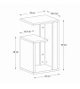 Τραπεζάκι βοηθητικό χρώμα sapphire oak 35x29,5x60εκ.
