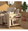 Τραπεζάκι βοηθητικό χρώμα travertine 51x17,5x49εκ.