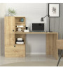 Γραφείο εργασίας χρώμα sapphire oak 149,5x60x120εκ.
