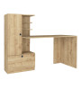 Γραφείο εργασίας χρώμα sapphire oak 149,5x60x120εκ.