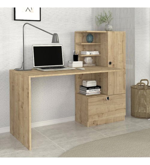 Γραφείο εργασίας χρώμα sapphire oak 149,5x61,8x120εκ.