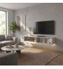 Έπιπλο τηλεόρασης επιτοίχιο με LED χρώμα sandstone 135x31,6x25εκ.