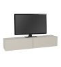 Έπιπλο τηλεόρασης επιτοίχιο με LED χρώμα sandstone 135x31,6x25εκ.
