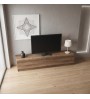 Έπιπλο τηλεόρασης χρώμα καρυδί 160x31,3x32,9εκ.