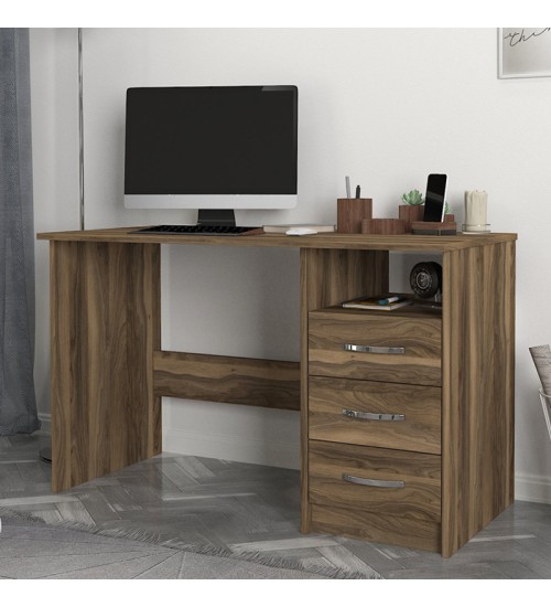 Γραφείο εργασίας χρώμα καρυδί 120x60x75εκ.
