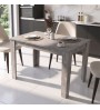 Τραπέζι χρώμα γκρι σκυροδέματος 110x72x74εκ.