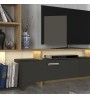 Σύνθεση τηλεόρασης με LED χρώμα ανθρακί - sepet oak 168,2x31,3x120εκ.