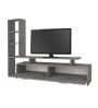 Σύνθεση τηλεόρασης με LED χρώμα γκρι σκυροδέματος 168,2x31,3x120εκ.