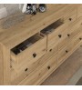 Συρταριέρα - Μπουφές χρώμα sepet oak 160x50x96εκ.