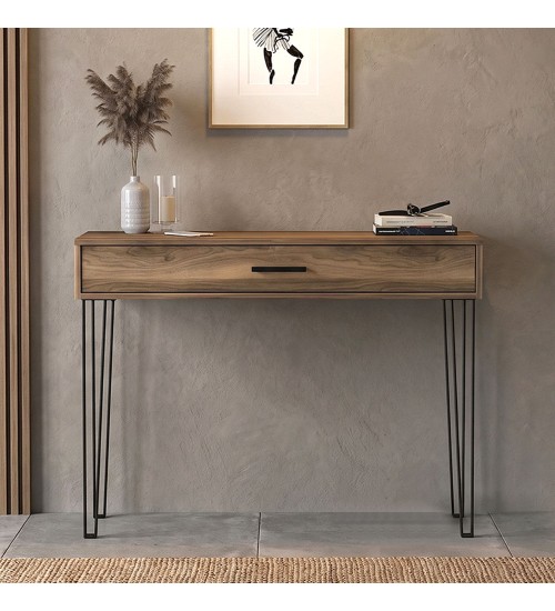 Κονσόλα χρώμα καρυδί 120x35x89,8εκ.