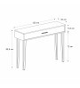 Κονσόλα χρώμα καρυδί 120x35x89,8εκ.