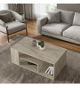 Τραπεζάκι σαλονιού χρώμα travertine 110x60x42εκ.
