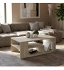 Τραπεζάκι σαλονιού χρώμα travertine 110x60x42εκ.