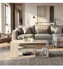 Τραπεζάκι σαλονιού χρώμα travertine 110x60x42εκ.