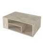 Τραπεζάκι σαλονιού χρώμα travertine 110x60x42εκ.
