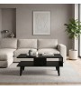 Τραπεζάκι σαλονιού χρώμα sencron black 90x54x39,6εκ.