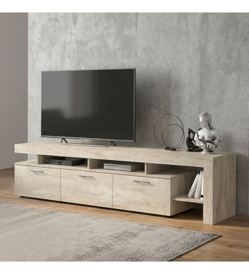 Έπιπλο τηλεόρασης χρώμα travertine 220x40x52εκ.