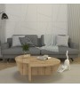 Τραπεζάκι σαλονιού χρώμα sapphire oak Ø85x35εκ.