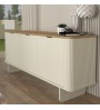 Μπουφές χρώμα ivory - sepet oak 180x47x76,6εκ.