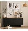 Μπουφές χρώμα μαύρο - sepet oak 180x47x76,6εκ.
