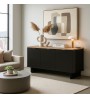 Μπουφές χρώμα μαύρο - sepet oak 180x47x76,6εκ.