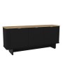 Μπουφές χρώμα μαύρο - sepet oak 180x47x76,6εκ.