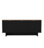 Μπουφές χρώμα μαύρο - sepet oak 180x47x76,6εκ.